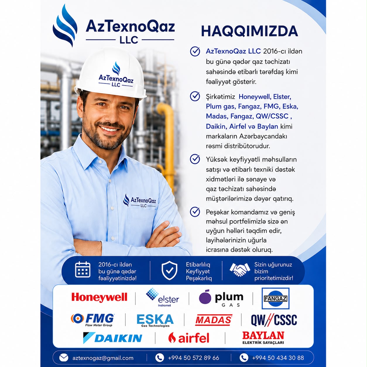 AzTexnoQaz engineer and brand information